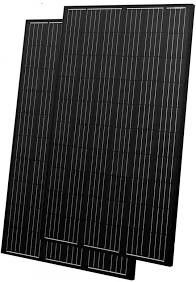 250 ওয়াট থেকে 290 ওয়াট কালো সৌর PV প্যানেল পলিক্রিস্টালিন সৌর শক্তি প্যানেল