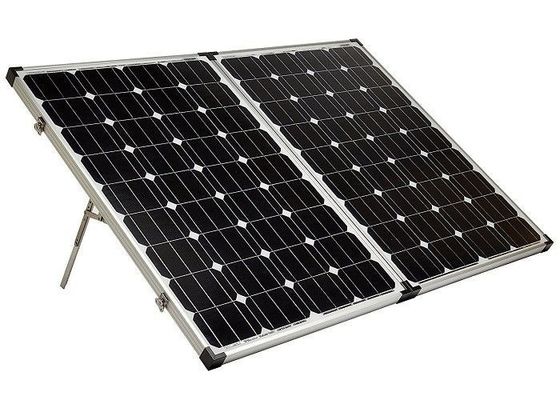 160W 17.46V ভাঁজ সৌর প্যানেল ক্যাম্পিং উচ্চ ক্ষমতা সৌর প্যানেল সিই জন্য RV