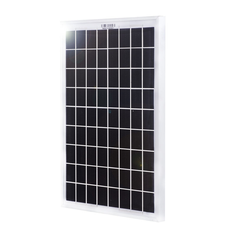 10 ওয়াট ছোট পোর্টেবল সৌর প্যানেল 340 X 240 X 17mm 10 ওয়াট একক স্ফটিক সৌর প্যানেল