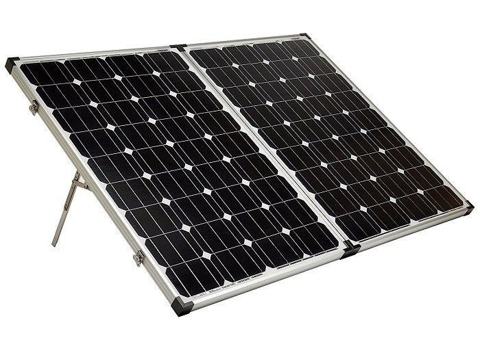 160W 17.46V ভাঁজ সৌর প্যানেল ক্যাম্পিং উচ্চ ক্ষমতা সৌর প্যানেল সিই জন্য RV