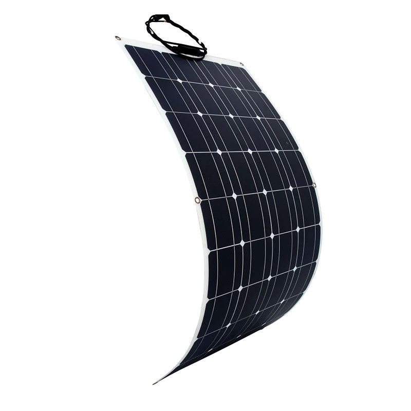 হালকা ও ইনস্টল করা সহজ 100W 12V সেমি নমনীয় সৌর প্যানেল